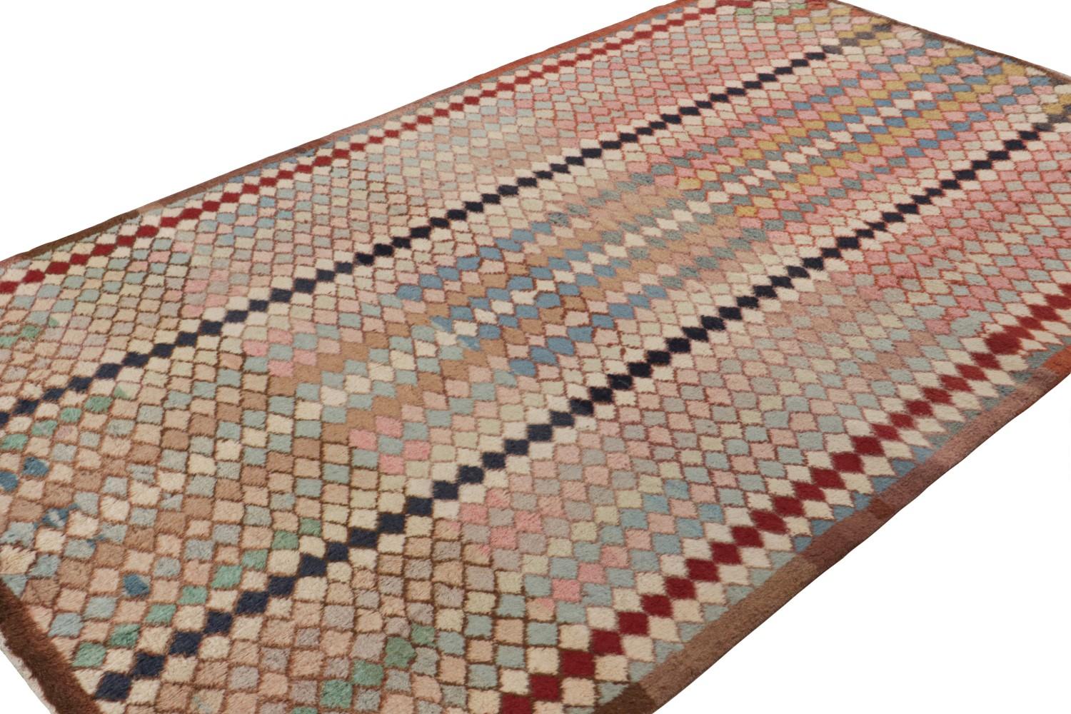 Vintage Zeki Muren Polychromatic rug