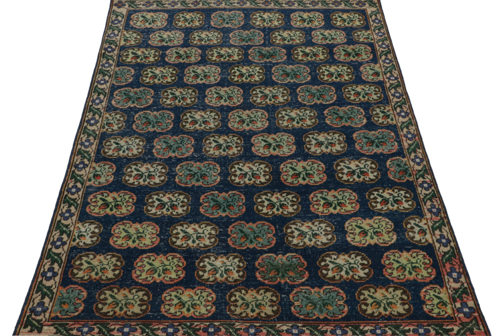 Vintage Zeki Muren Floral rug