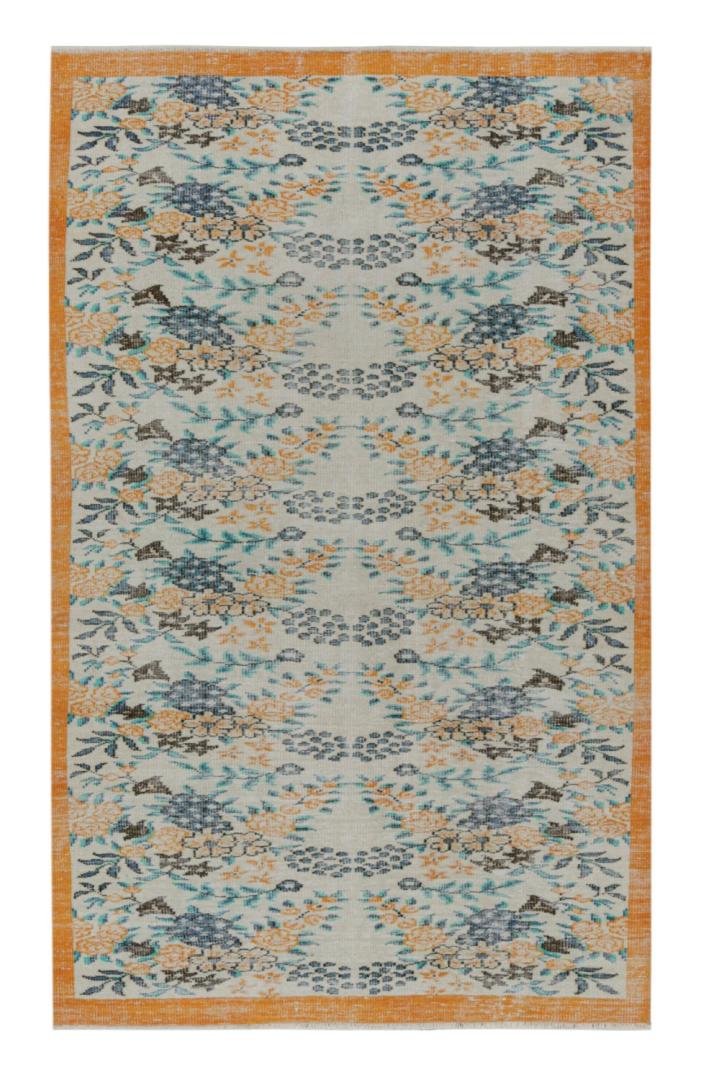 Vintage Zeki Muren Floral rug