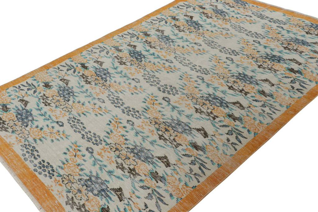 Vintage Zeki Muren Floral rug