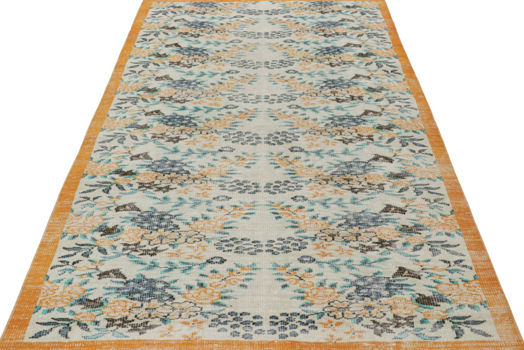 Vintage Zeki Muren Floral rug