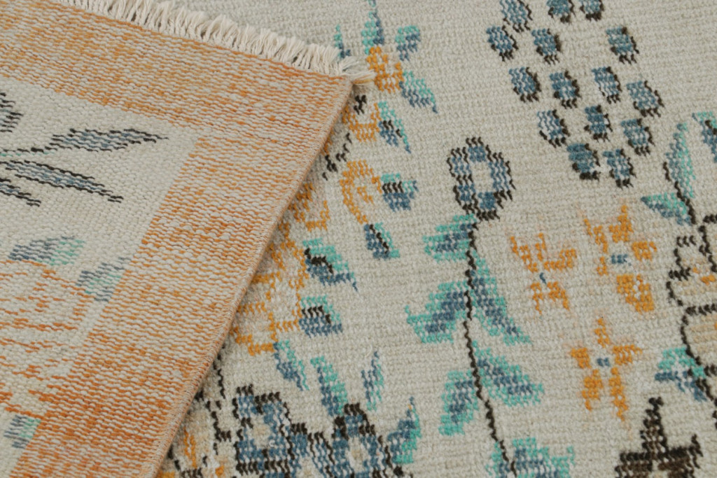 Vintage Zeki Muren Floral rug