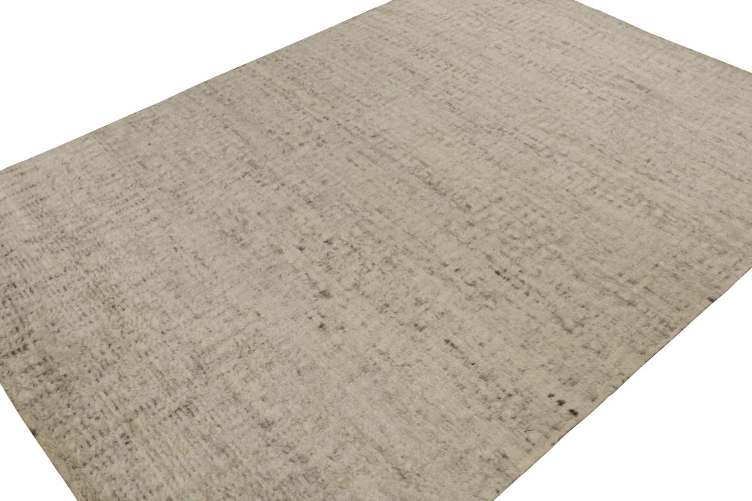 Modern Textural Beige/Brown Rug