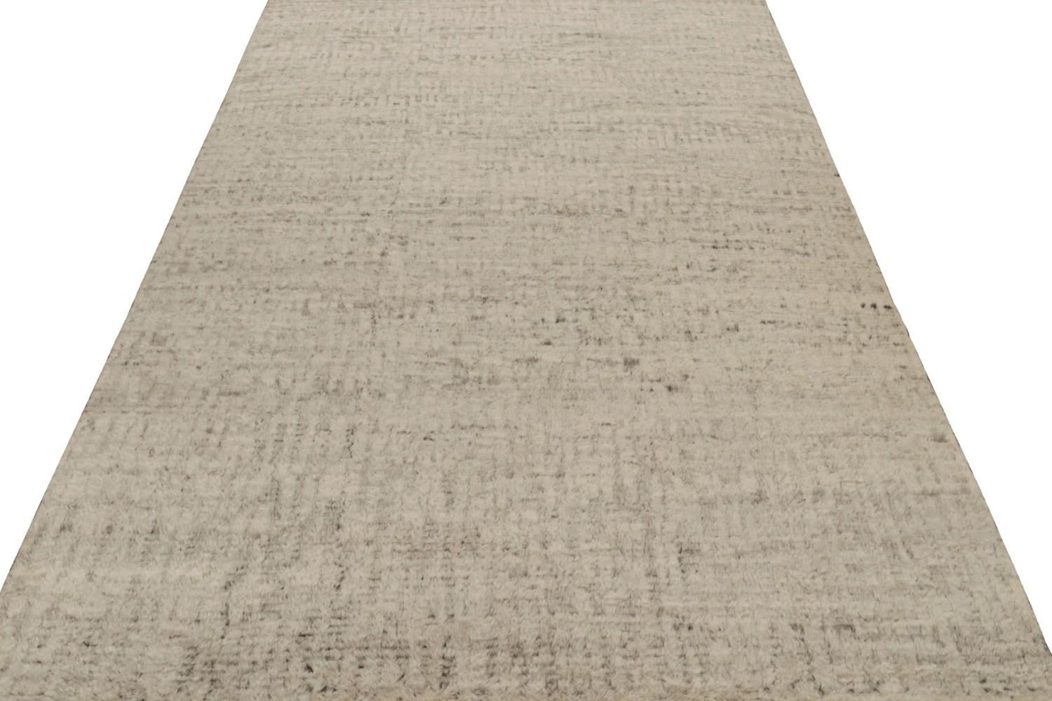Modern Textural Beige/Brown Rug