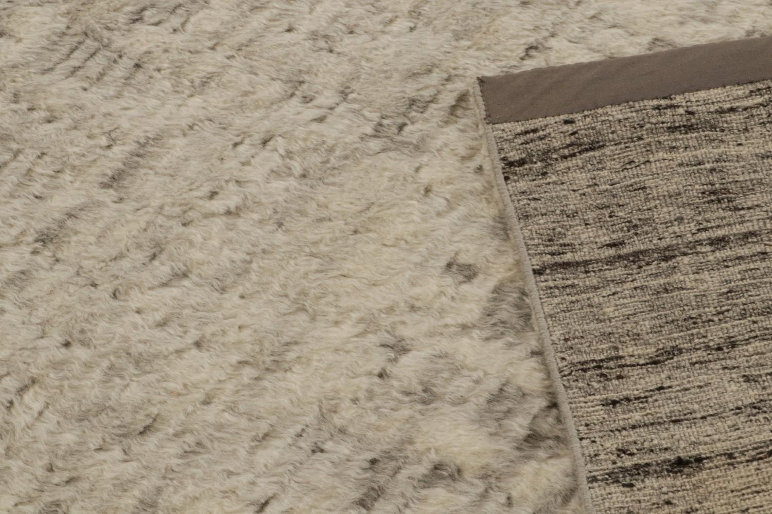 Modern Textural Beige/Brown Rug