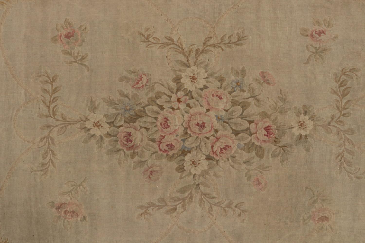 Antique Aubusson Flatweave and Oversized Gallery Runner