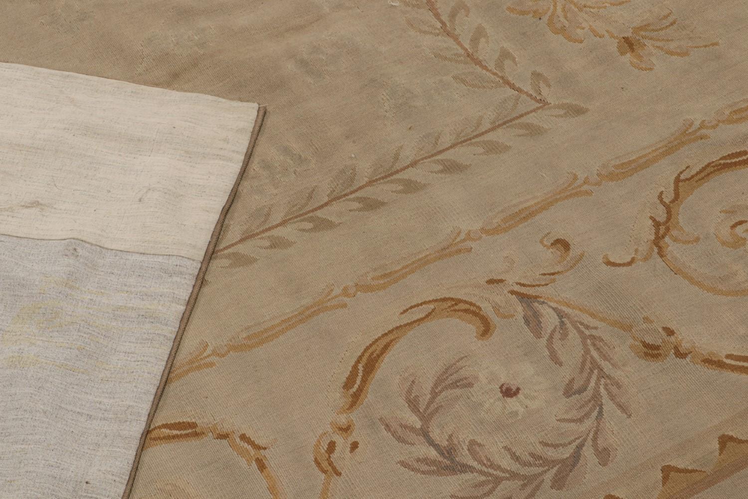 Antique Aubusson Flatweave and Oversized Gallery Runner