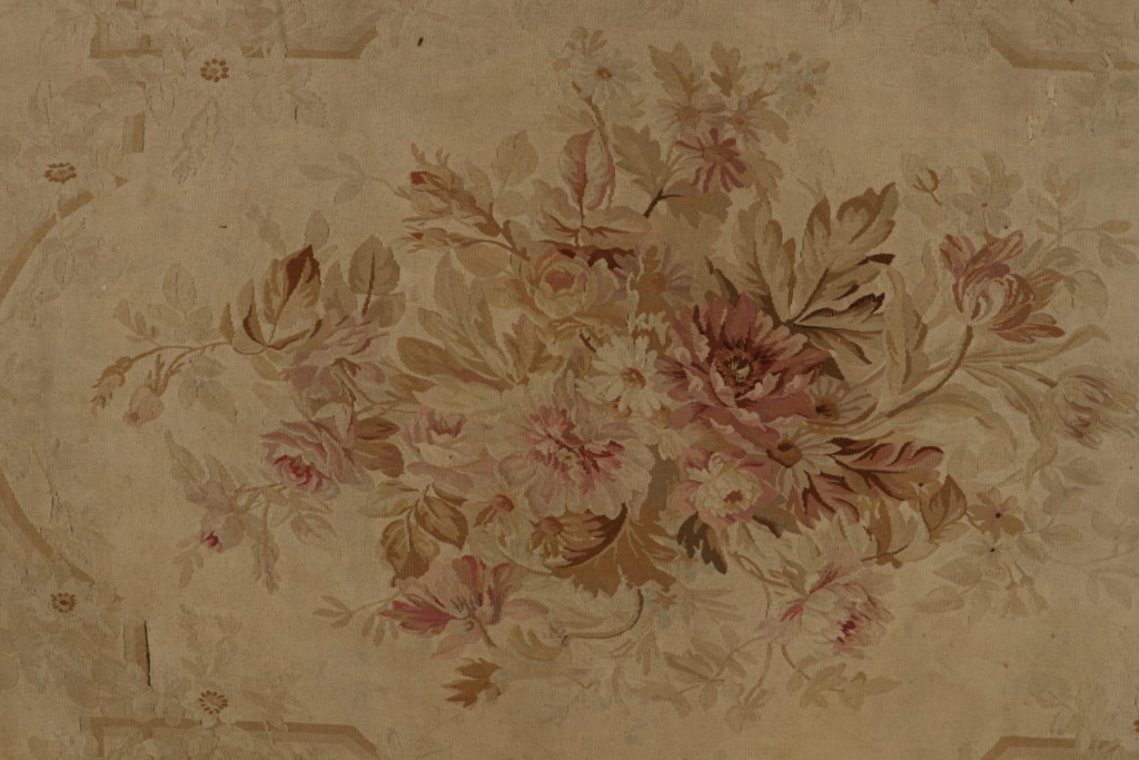 Antique Aubusson Flatweave and Oversized Rug