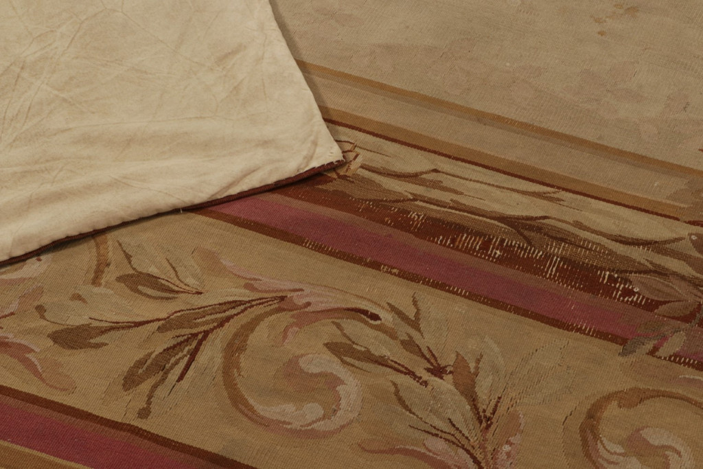 Antique Aubusson Flatweave and Oversized Rug
