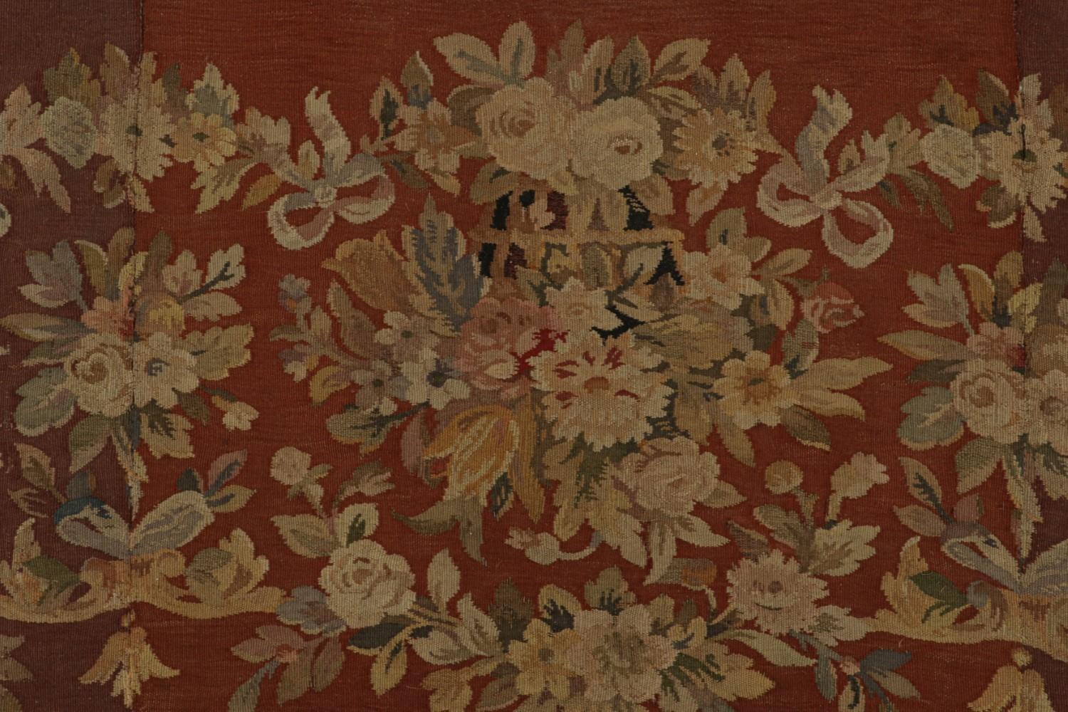 Vintage Aubusson Flatweave Rug