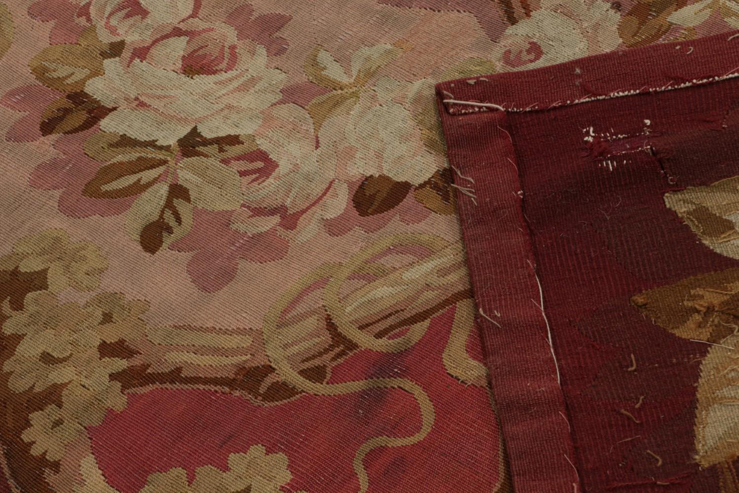 Antique Aubusson Flatweave Rug