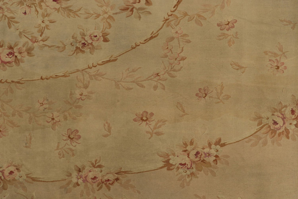 Antique Aubusson Flatweave and Oversized Rug