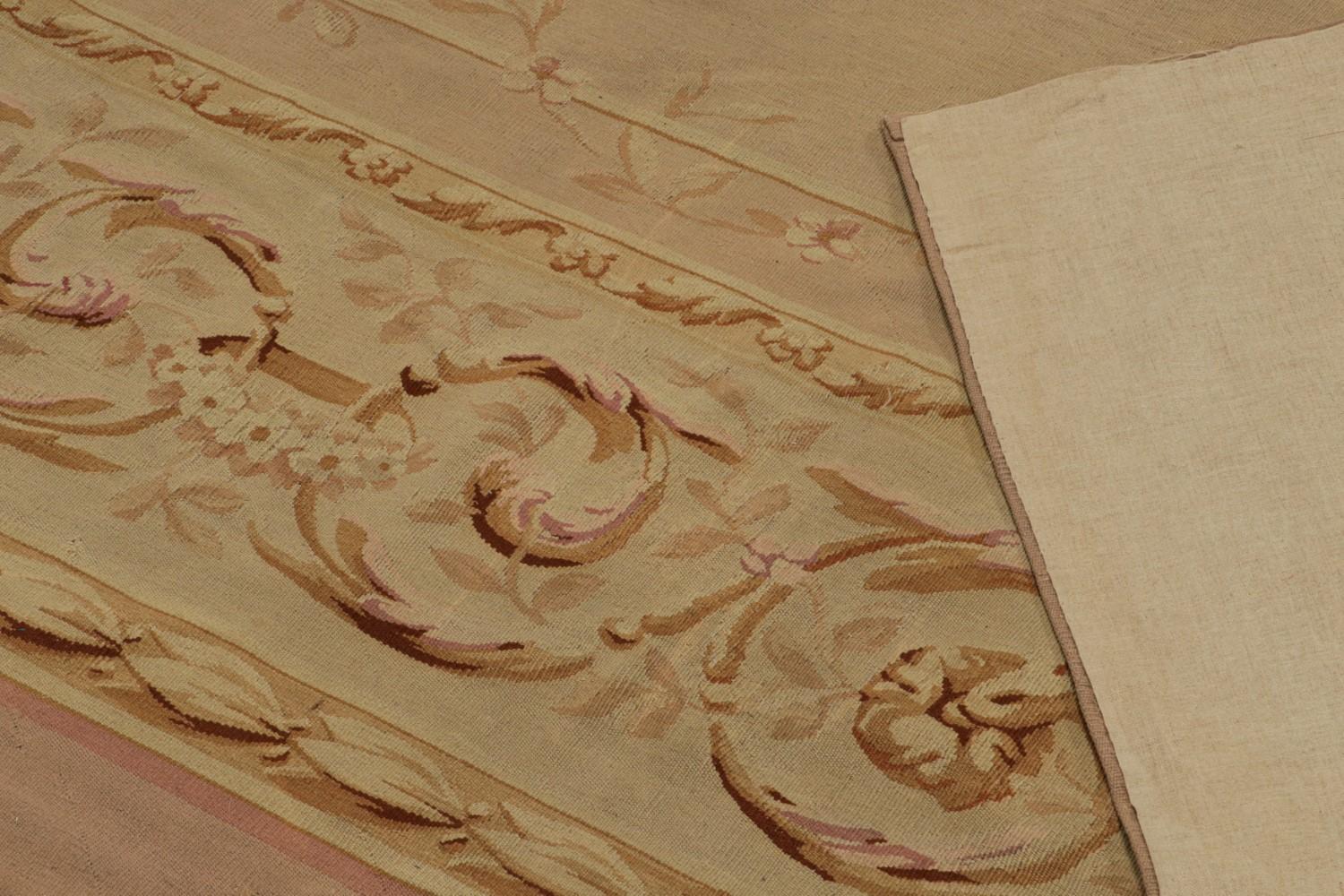 Antique Aubusson Flatweave and Oversized Rug
