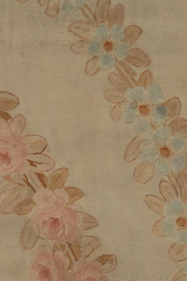 Antique Aubusson Flatweave and Oversized Rug