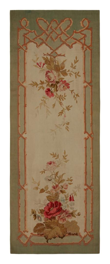 Antique French Aubusson Tapestry Runner Rug