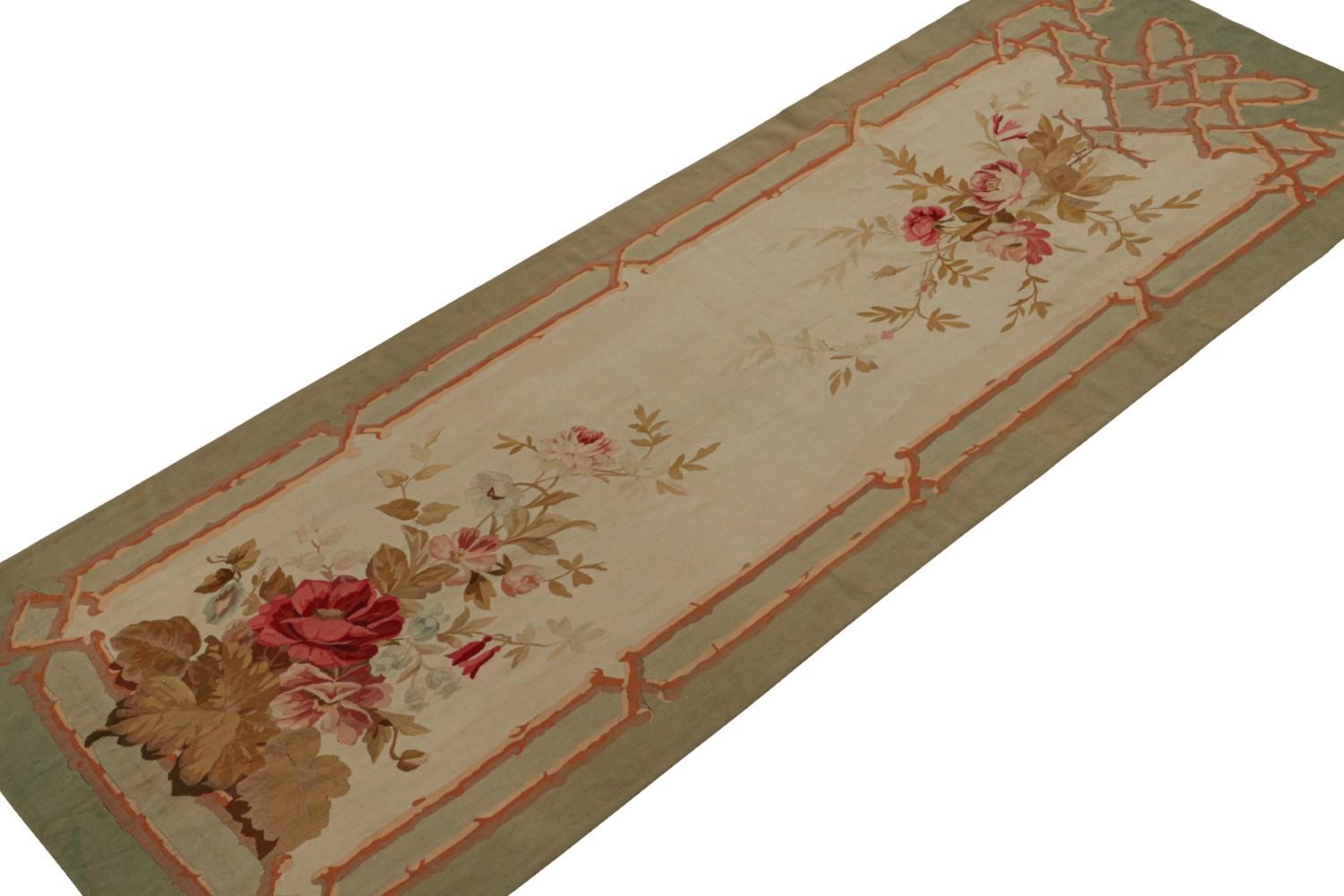 Antique French Aubusson Tapestry Runner Rug