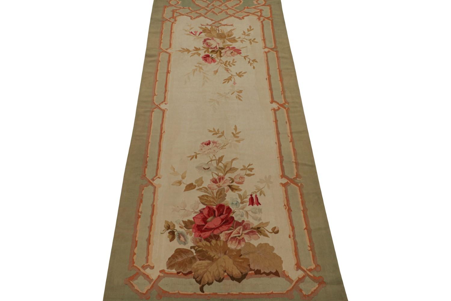 Antique French Aubusson Tapestry Runner Rug
