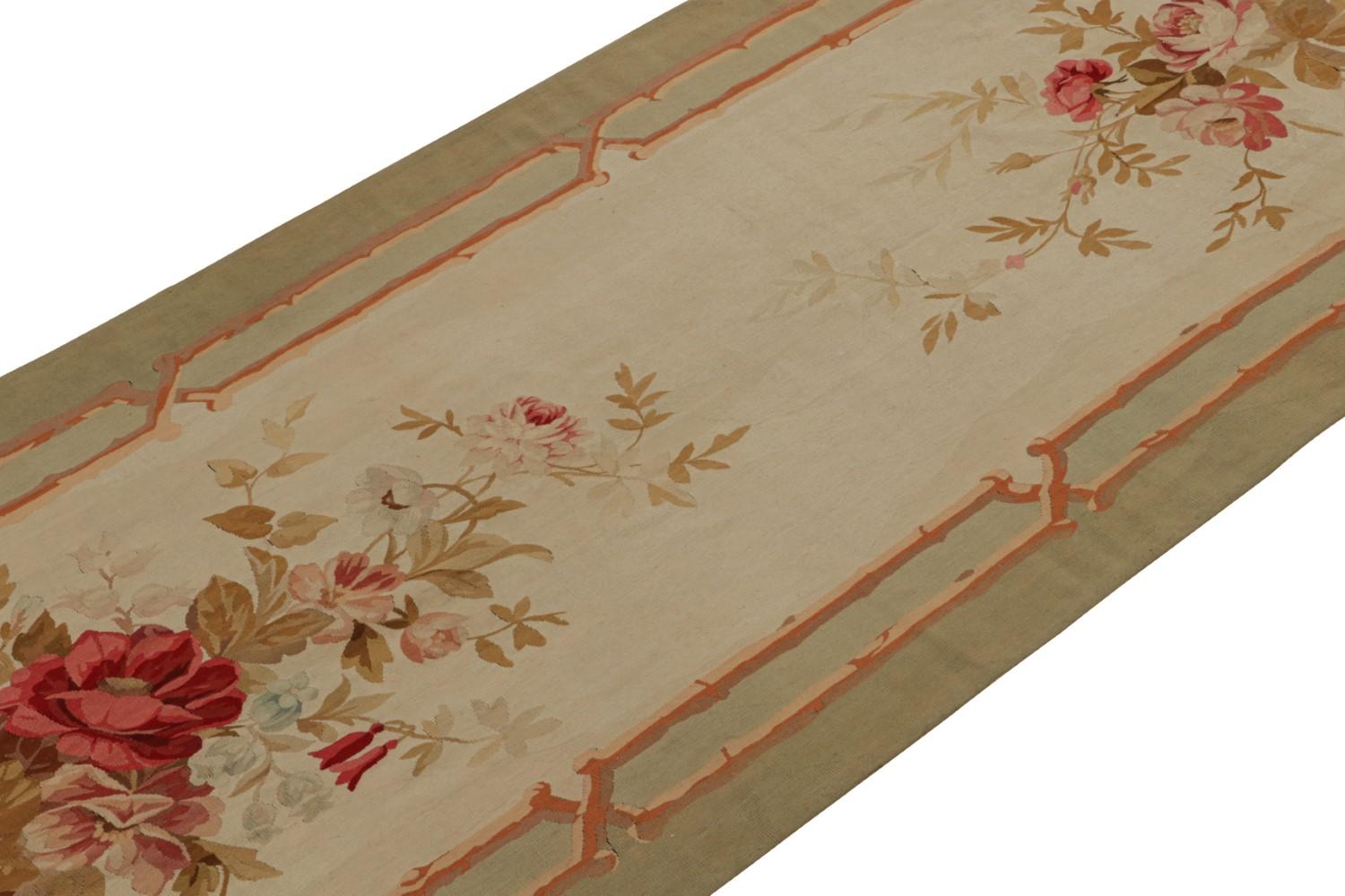 Antique French Aubusson Tapestry Runner Rug