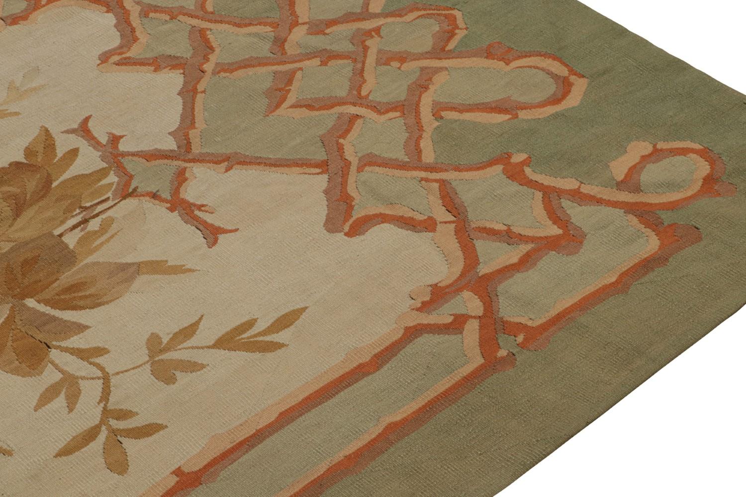 Antique French Aubusson Tapestry Runner Rug