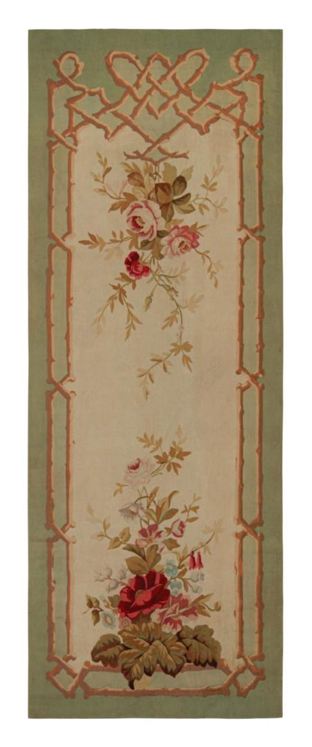 Antique French Aubusson Tapestry Runner Rug