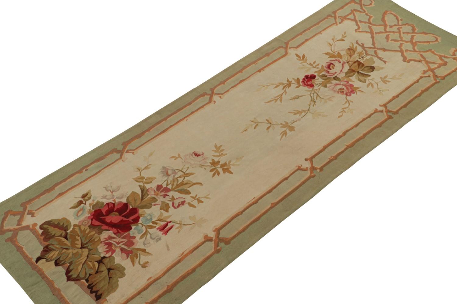 Antique French Aubusson Tapestry Runner Rug