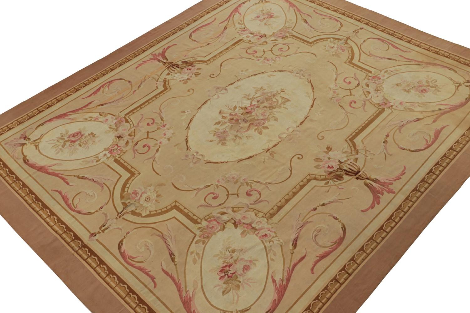 Antique Aubusson Flatweave Rug