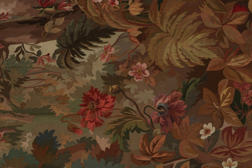Antique Aubusson-Inspired Modern Flatweave Rug