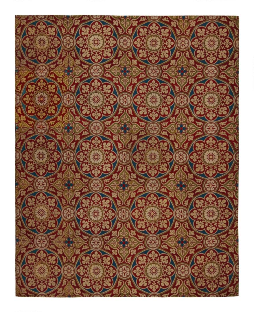 Antique French Needlepoint Rug