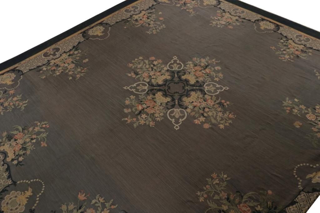 Antique Aubusson Flatweave Rug