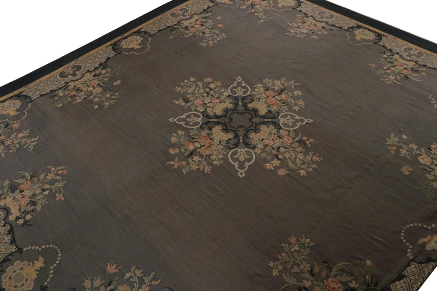 Antique Aubusson Flatweave Rug