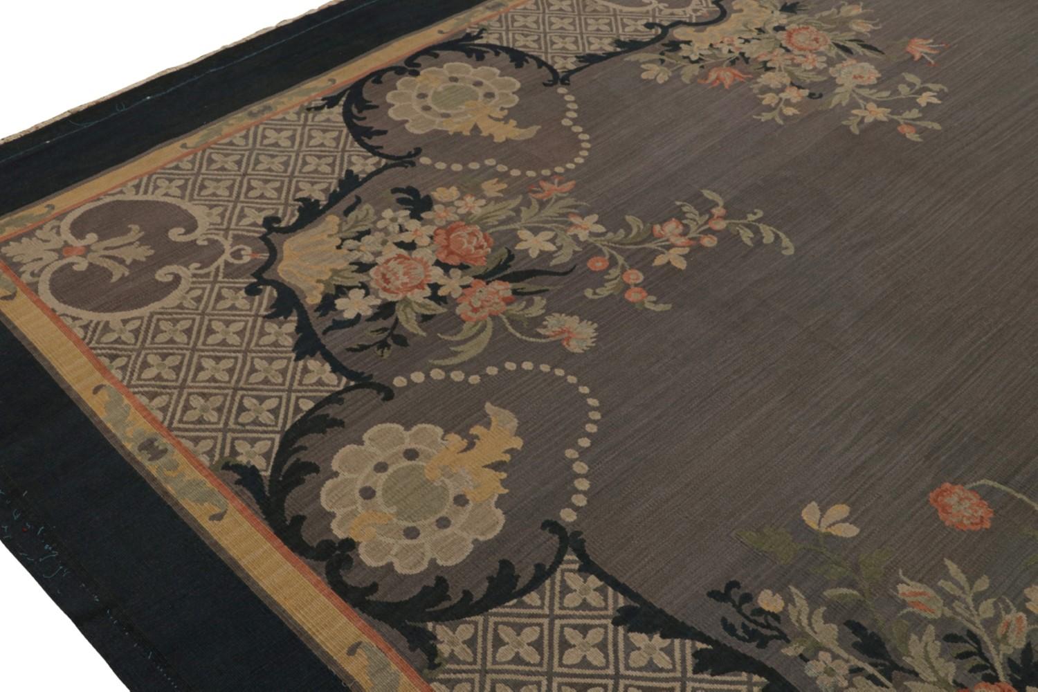 Antique Aubusson Flatweave Rug