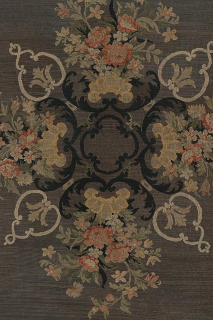 Antique Aubusson Flatweave Rug