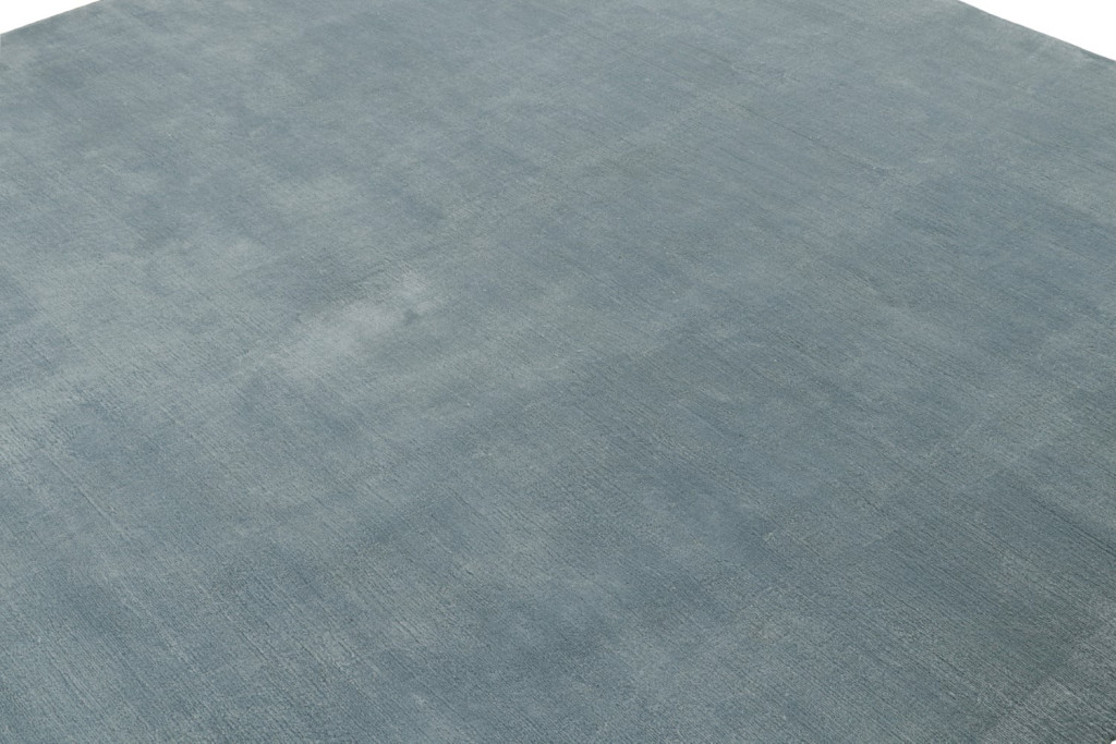 Solid Blue Custom Rug Design