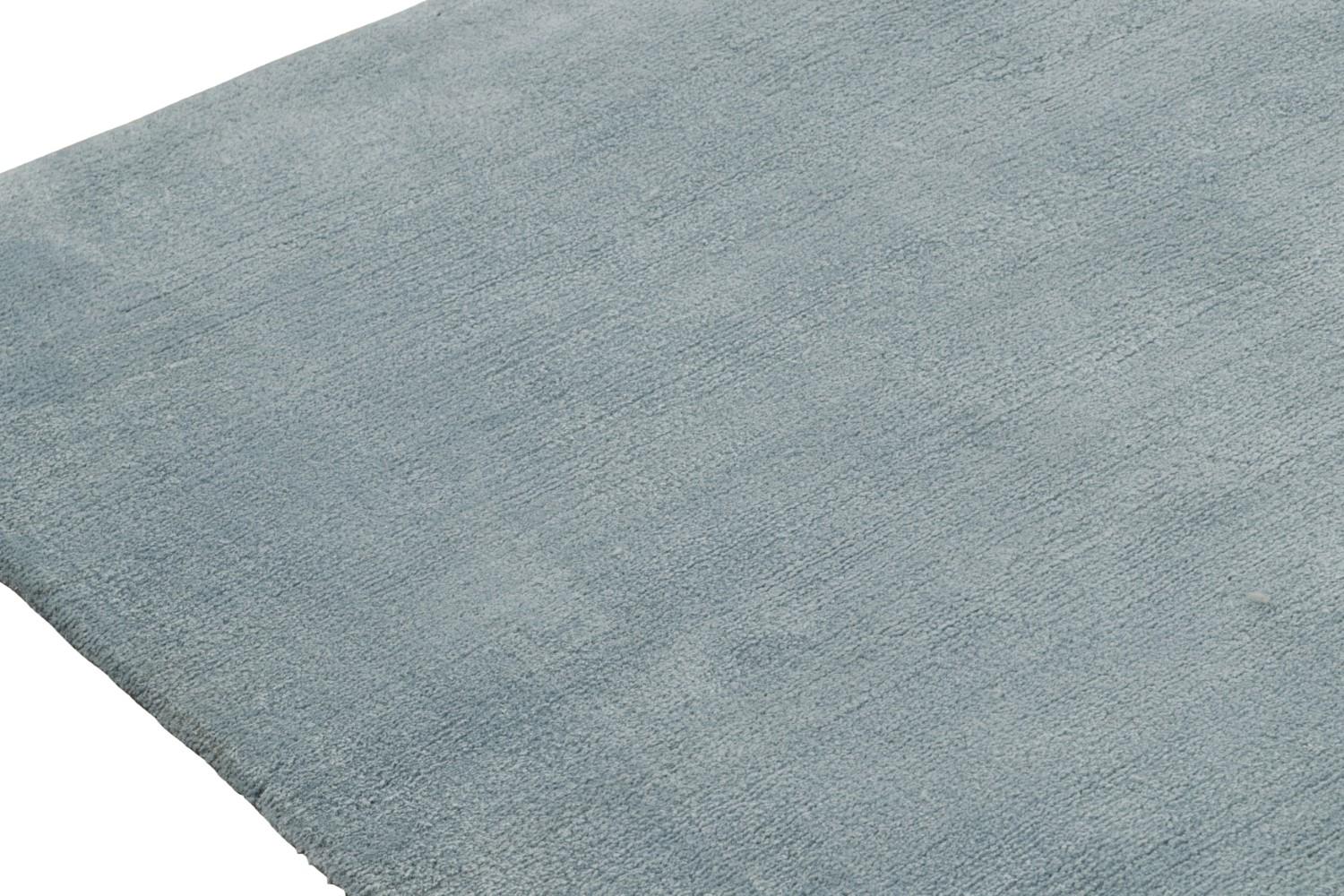 Solid Blue Custom Rug Design
