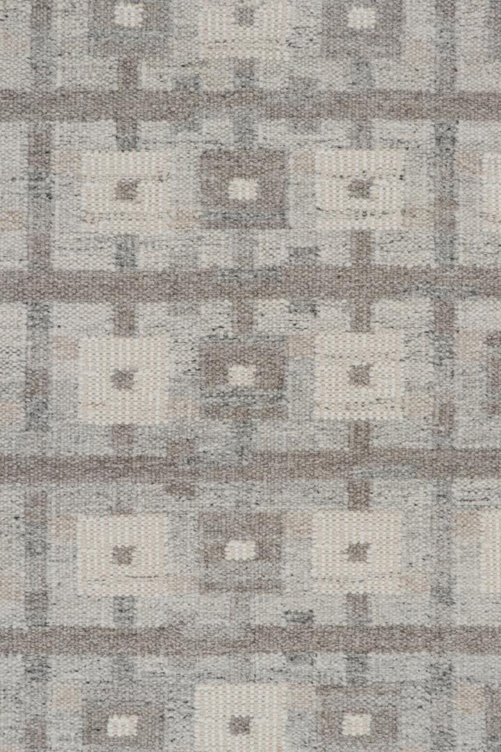 Gray Geometric Scandinavian Kilim