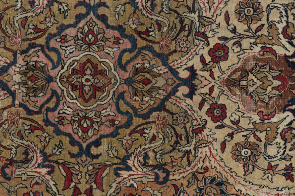 Vintage Persian Kerman Lavar rug
