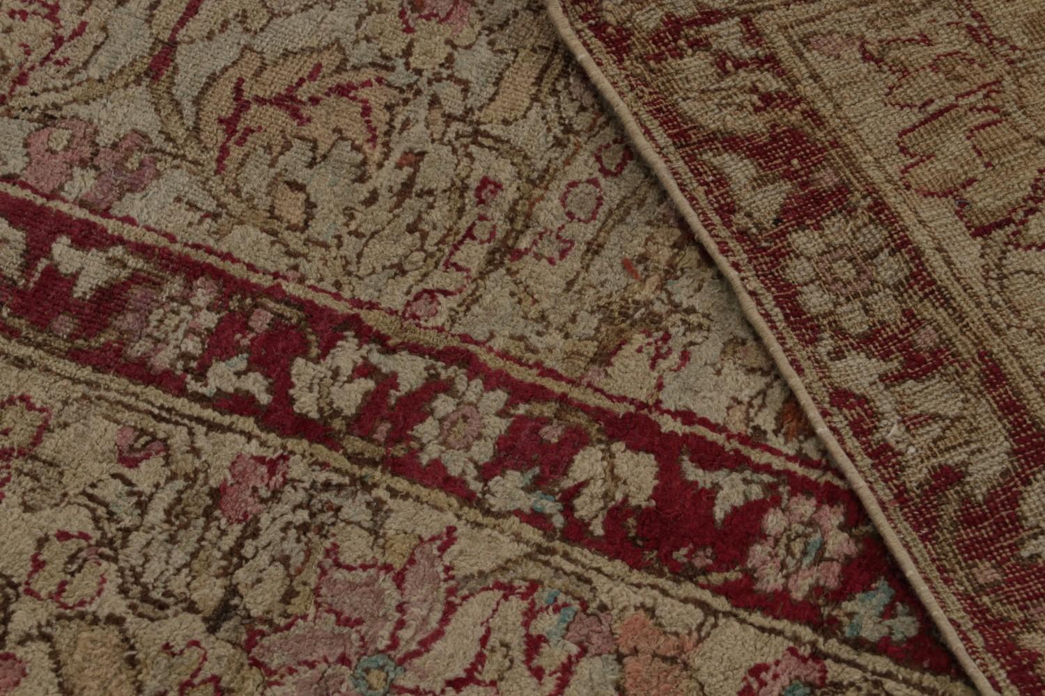 Antique Agra rug with Geometric Patterns