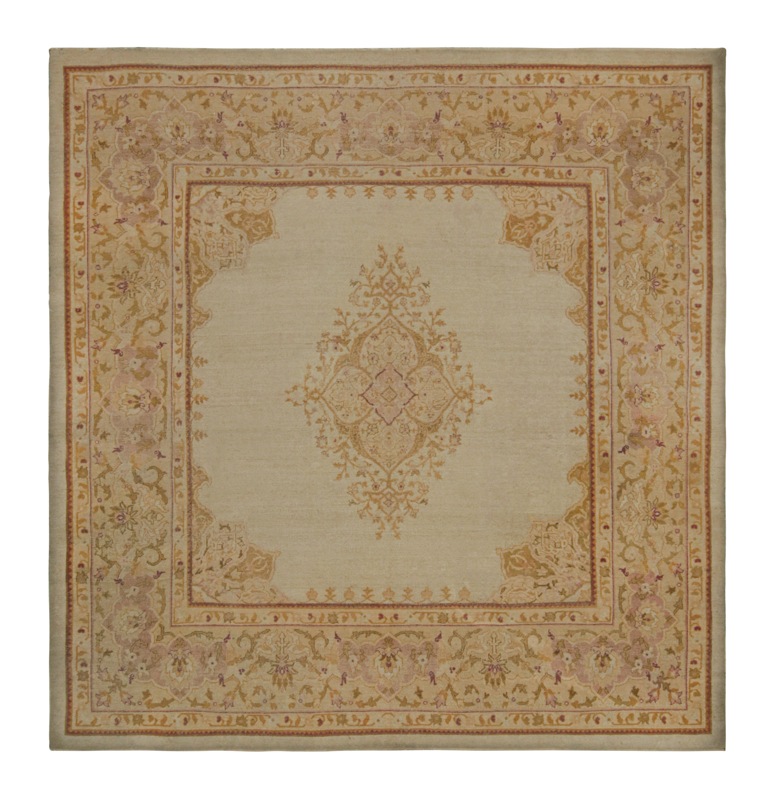 Antique Amritsar Square Rug