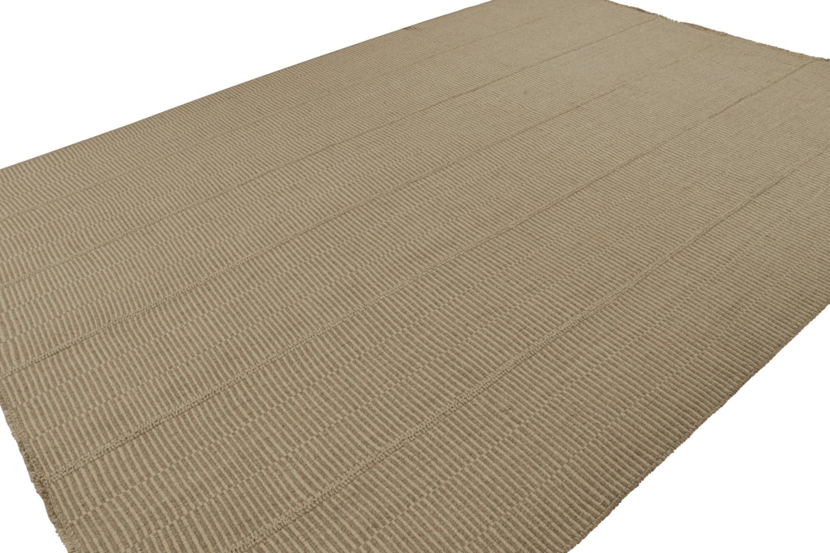 Contemporary Striped Kilim rug