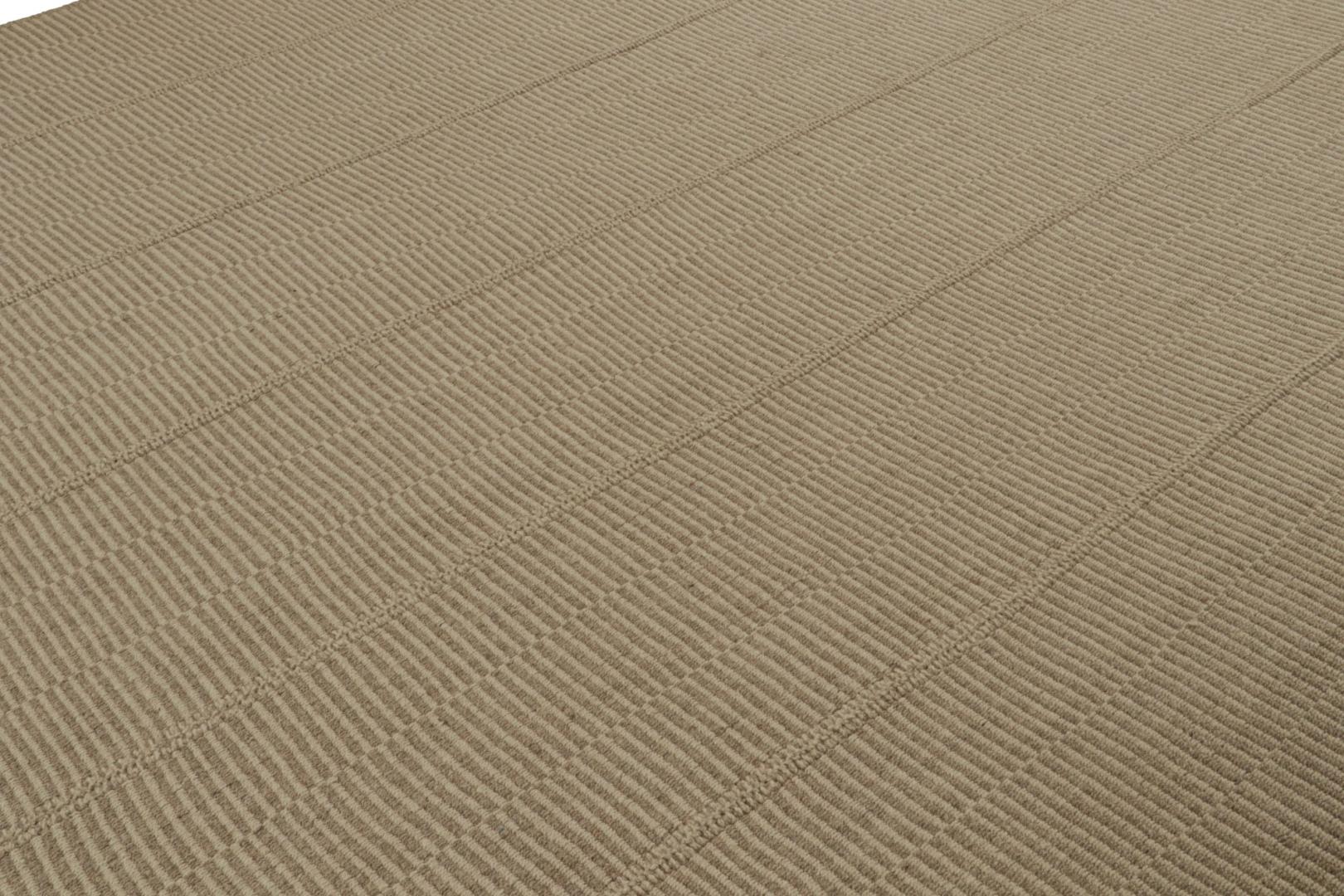 Contemporary Striped Kilim rug