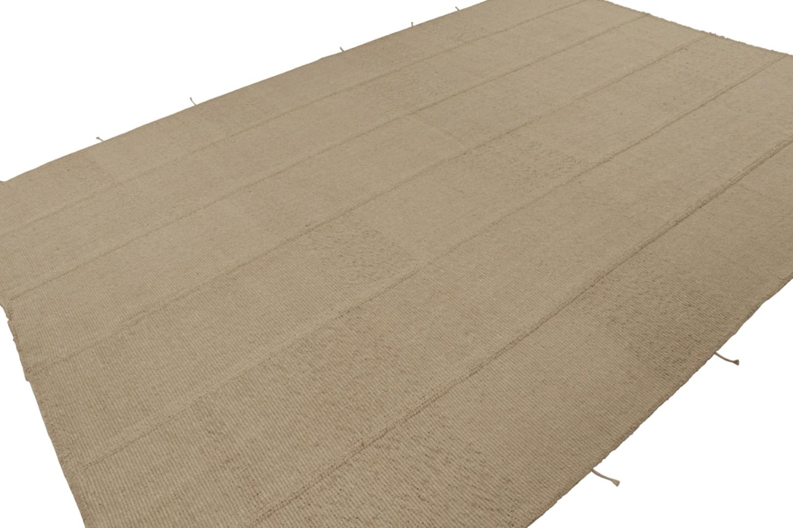 Rug & Kilim’s Contemporary Kilim in Brown