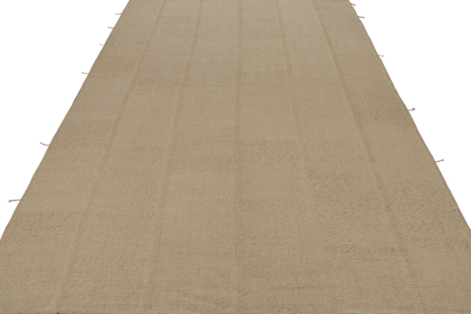 Rug & Kilim’s Contemporary Kilim in Brown