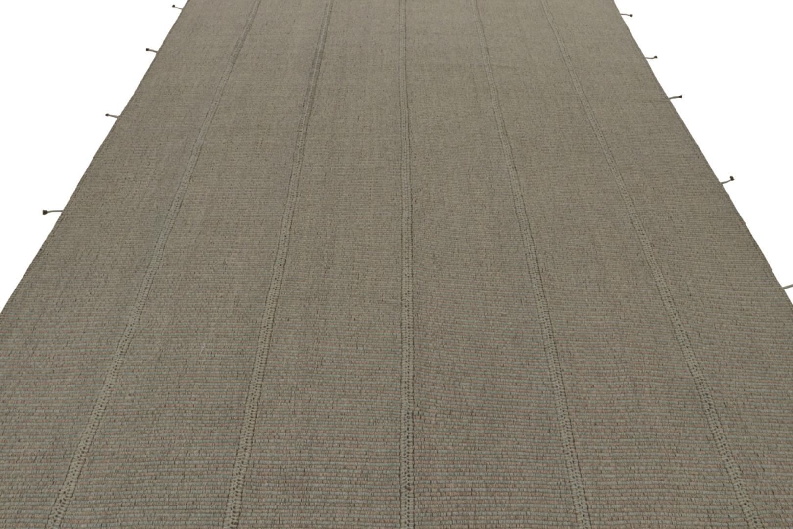 Rug & Kilim’s Contemporary Kilim in Brown