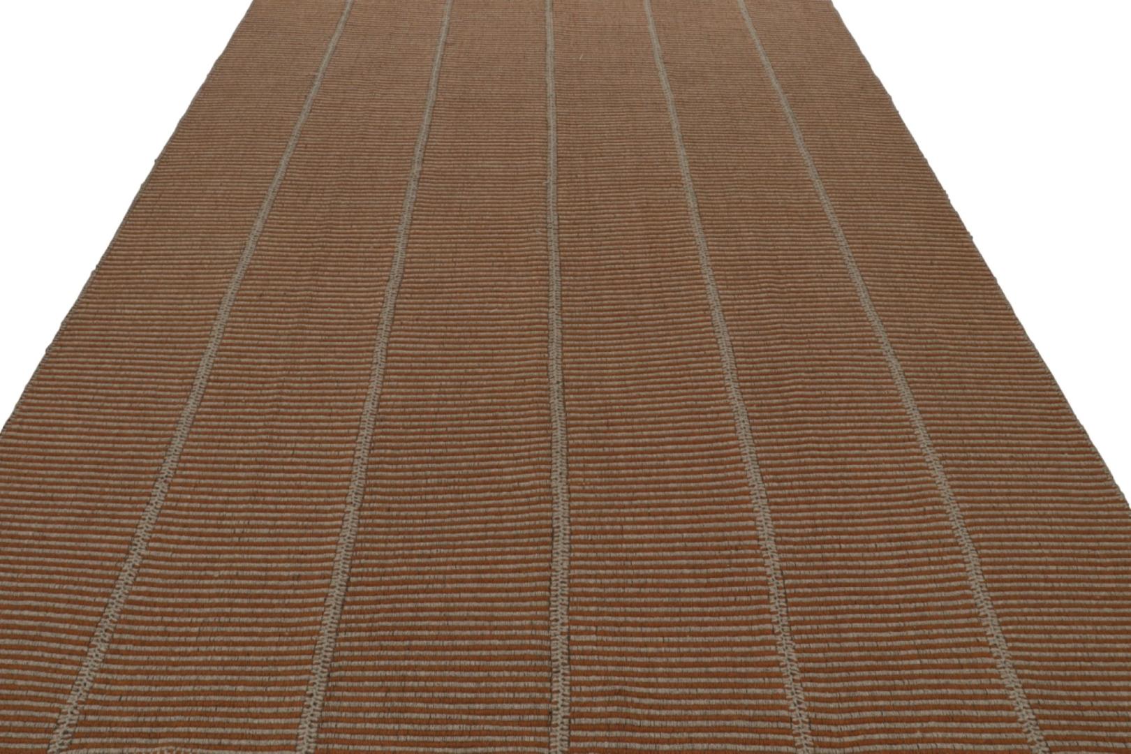 Rug & Kilim’s Contemporary Kilim in Brown