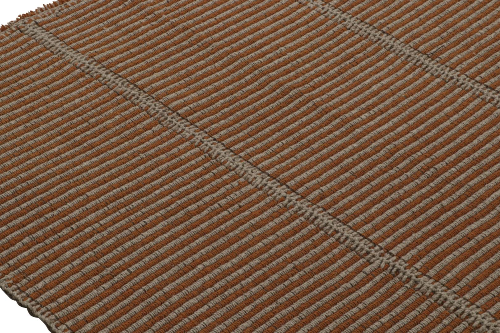 Rug & Kilim’s Contemporary Kilim in Brown