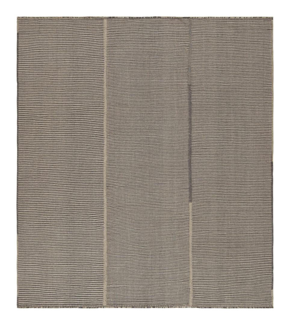 Rug & Kilim’s Contemporary Kilim in Beige and Gray
