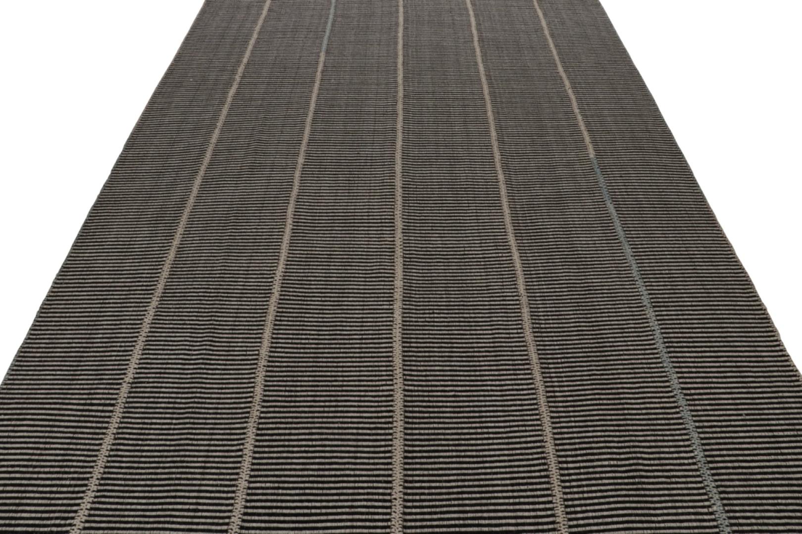 Rug & Kilim’s Contemporary Kilim in Black