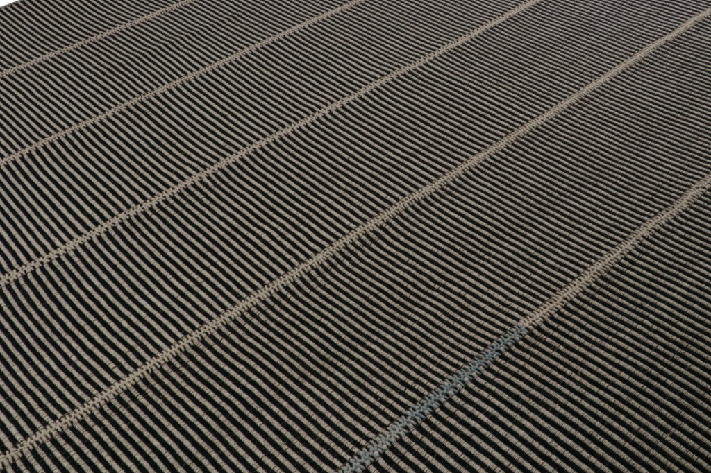 Rug & Kilim’s Contemporary Kilim in Black