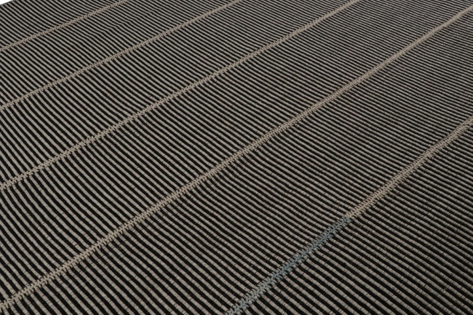 Rug & Kilim’s Contemporary Kilim in Black