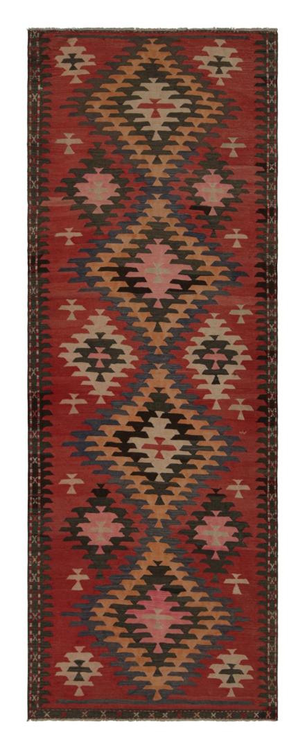 Vintage Afghani Tribal Kilim with Geometric Patterns